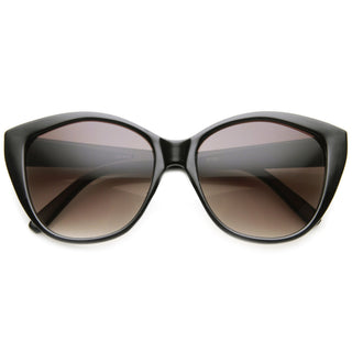 Women's Retro 1950's Indie Fashion Cat Eye Sunglasses 9582 - Black Lavender