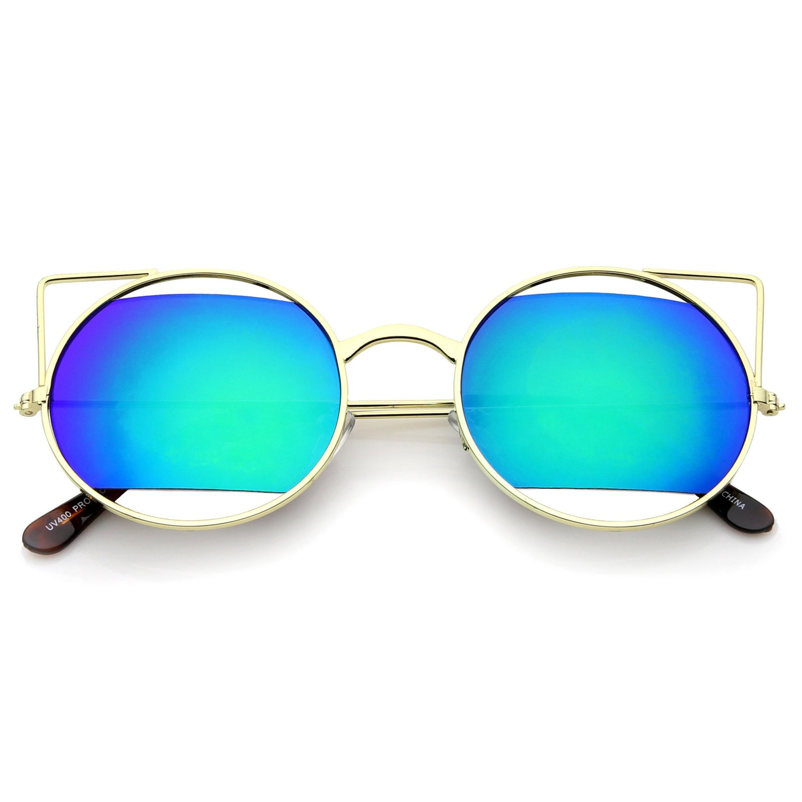 Gold Green Blue Mirror