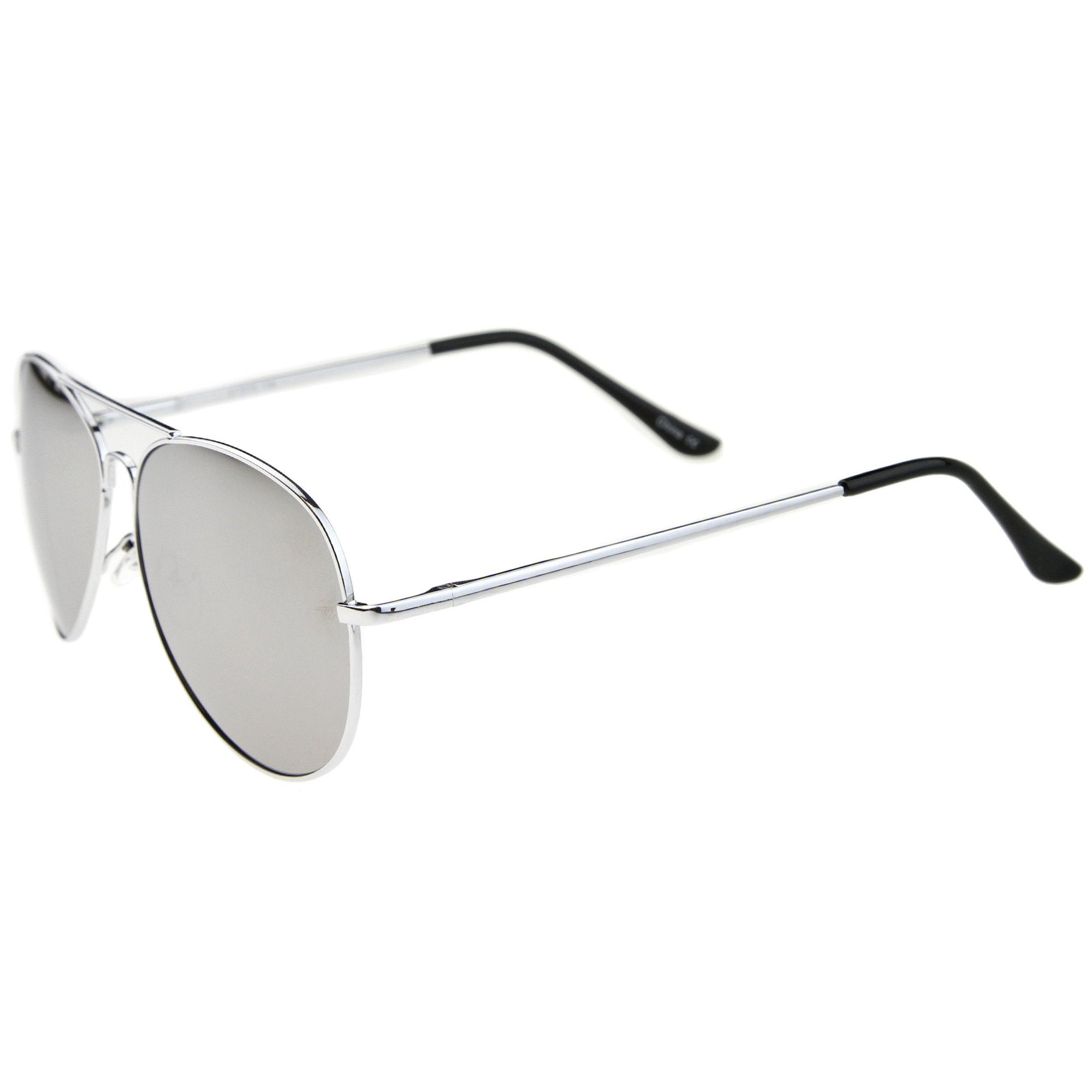  Big Mo's Toys Silver Mirrored Aviator Sunglasses
