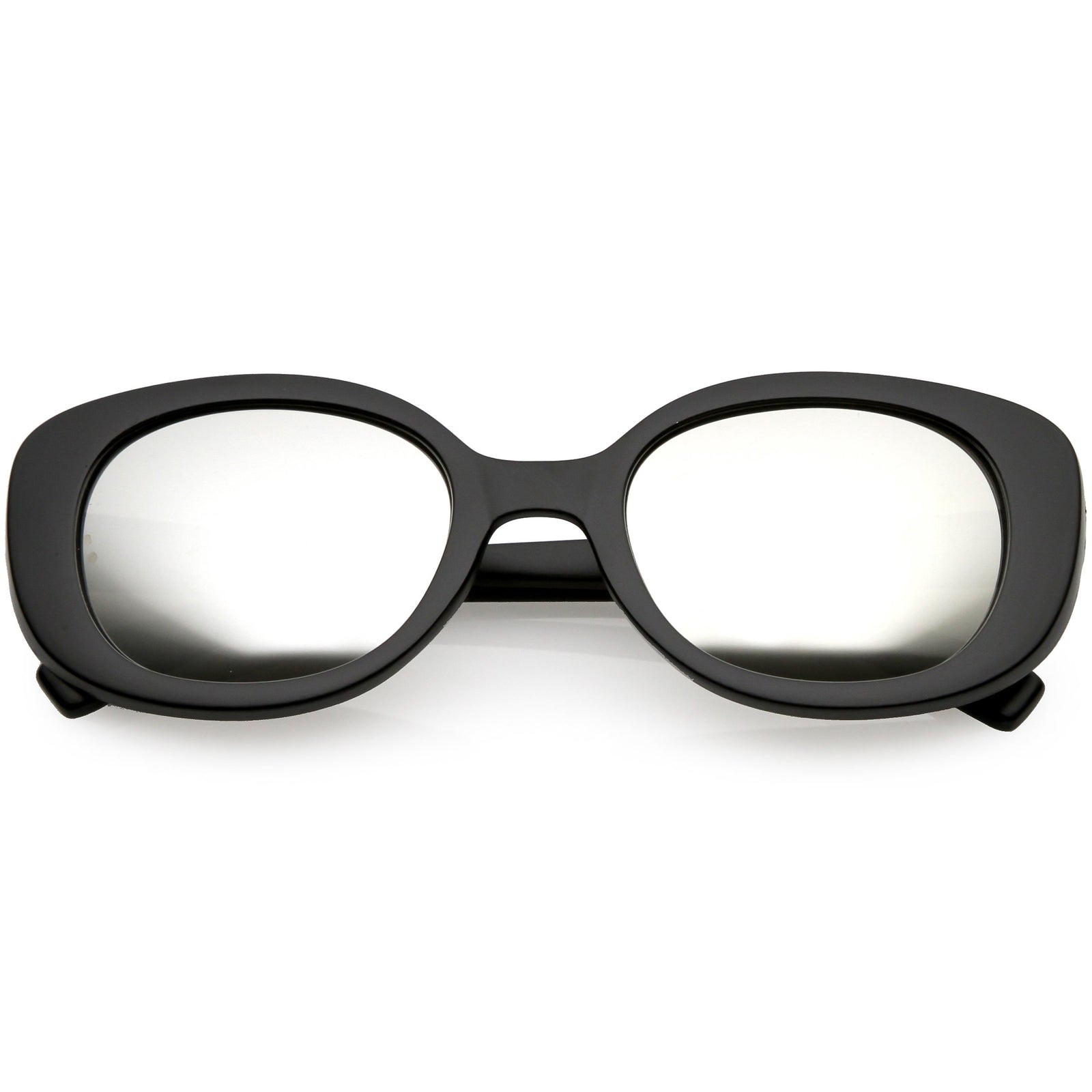 Matte Black Silver Mirror