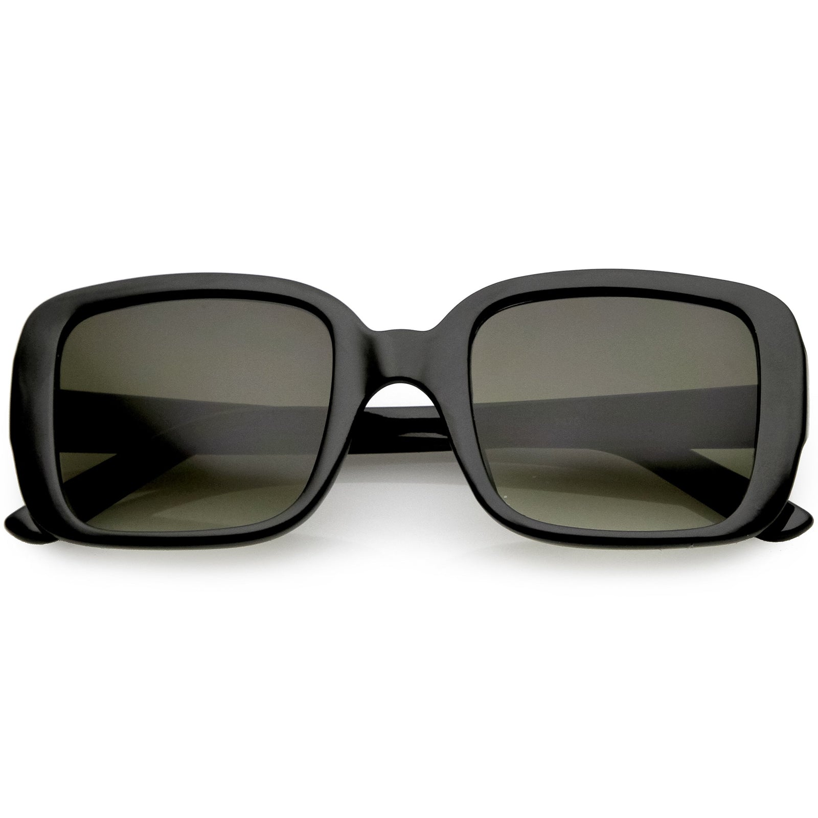 Large Half Frame Marble Moon Cut Mirror Lens Sunglasses - zeroUV