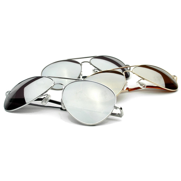 Color Mirrored Aviator Sunglasses | Plum Grove