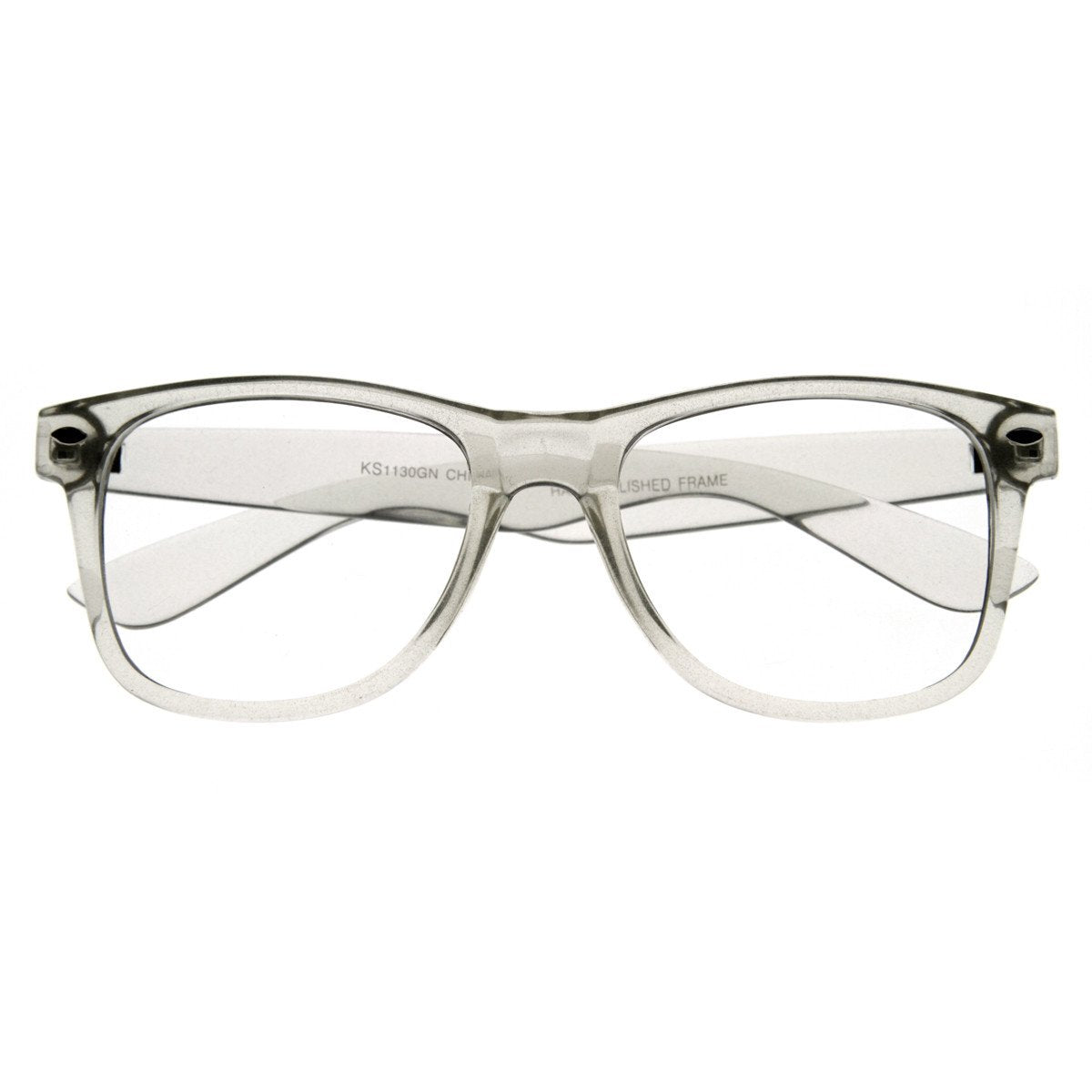 Clear frame wayfarer outlet glasses