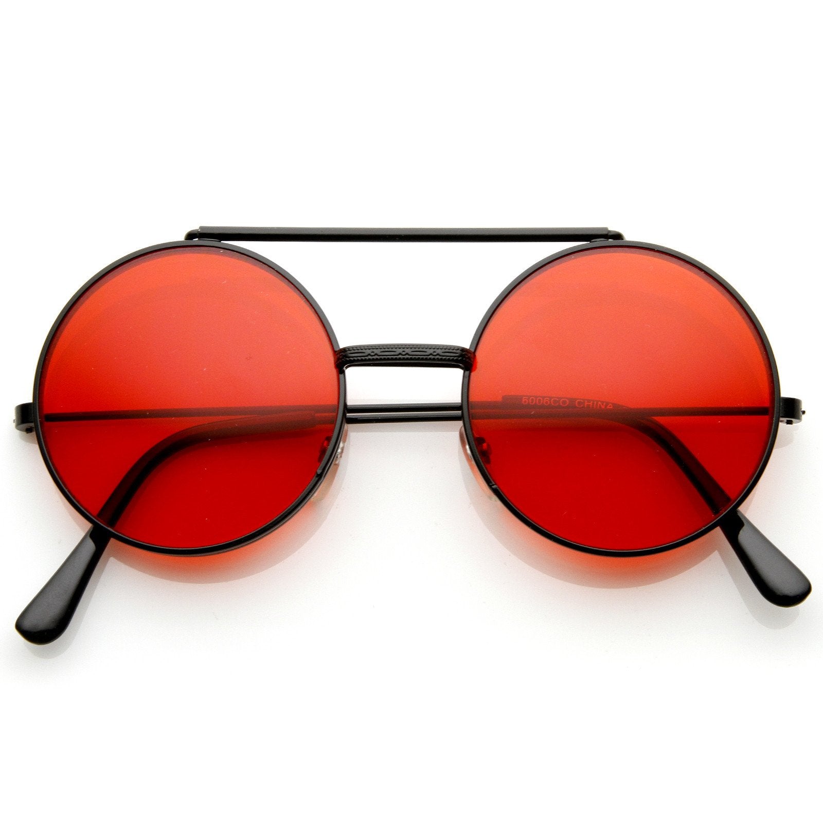 zeroUV Vintage Inspired Round Circle Cat Eye Sunglasses