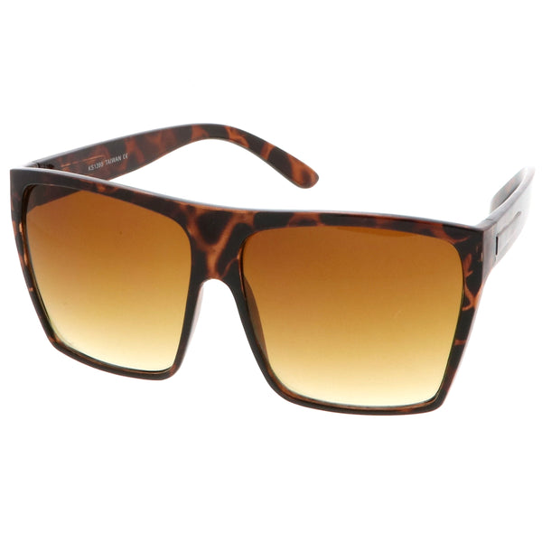 Retro Oversize Square Gradient Lens Sunglasses - zeroUV