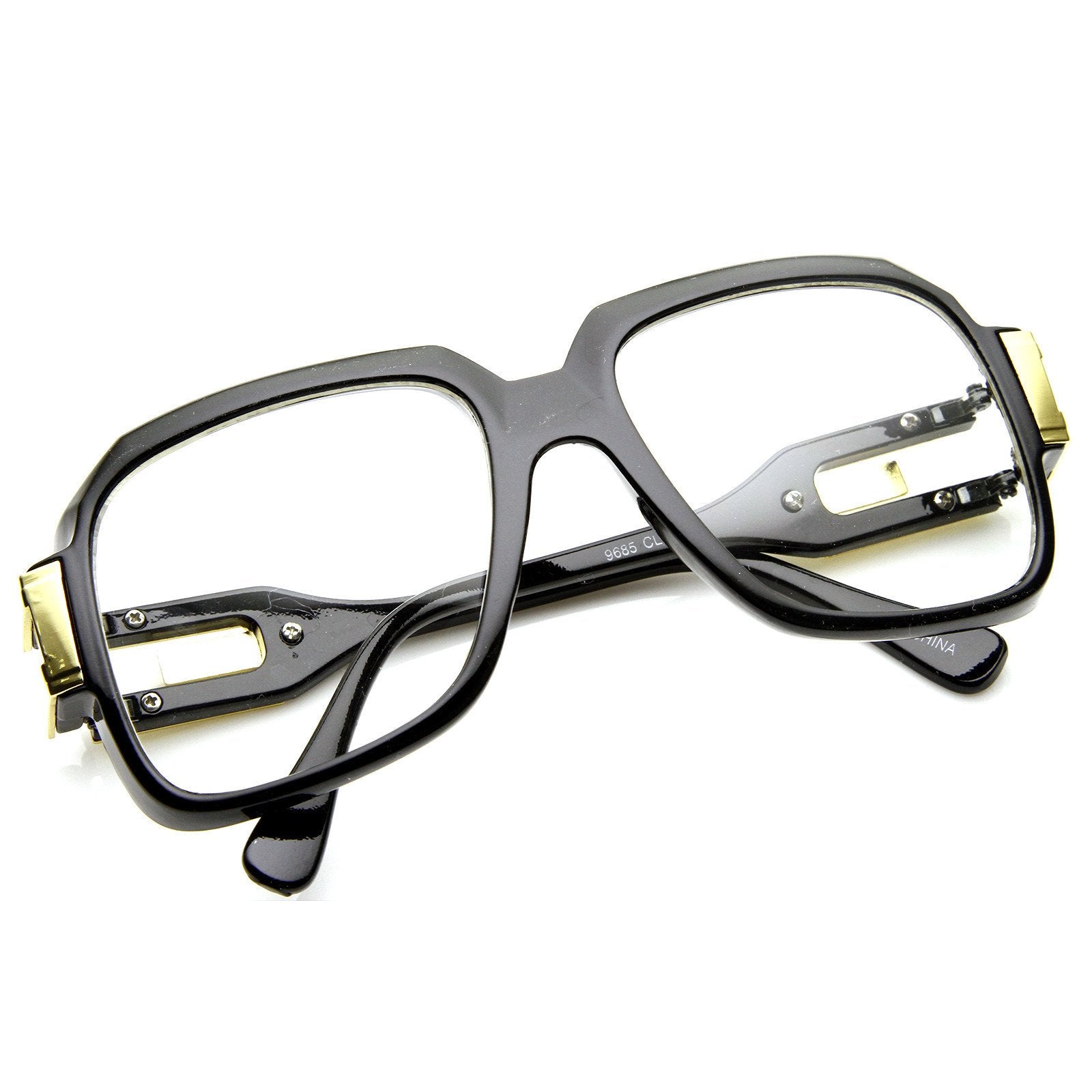 HUGE OVERSIZE VINTAGE Style Clear Lens EYE GLASSES Thick Tortoise Fashion  Frame