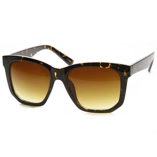 Gafas de sol con borde de cuernos y corte de borde grueso de moda con montura gruesa 8914 - Tortuga Oscura