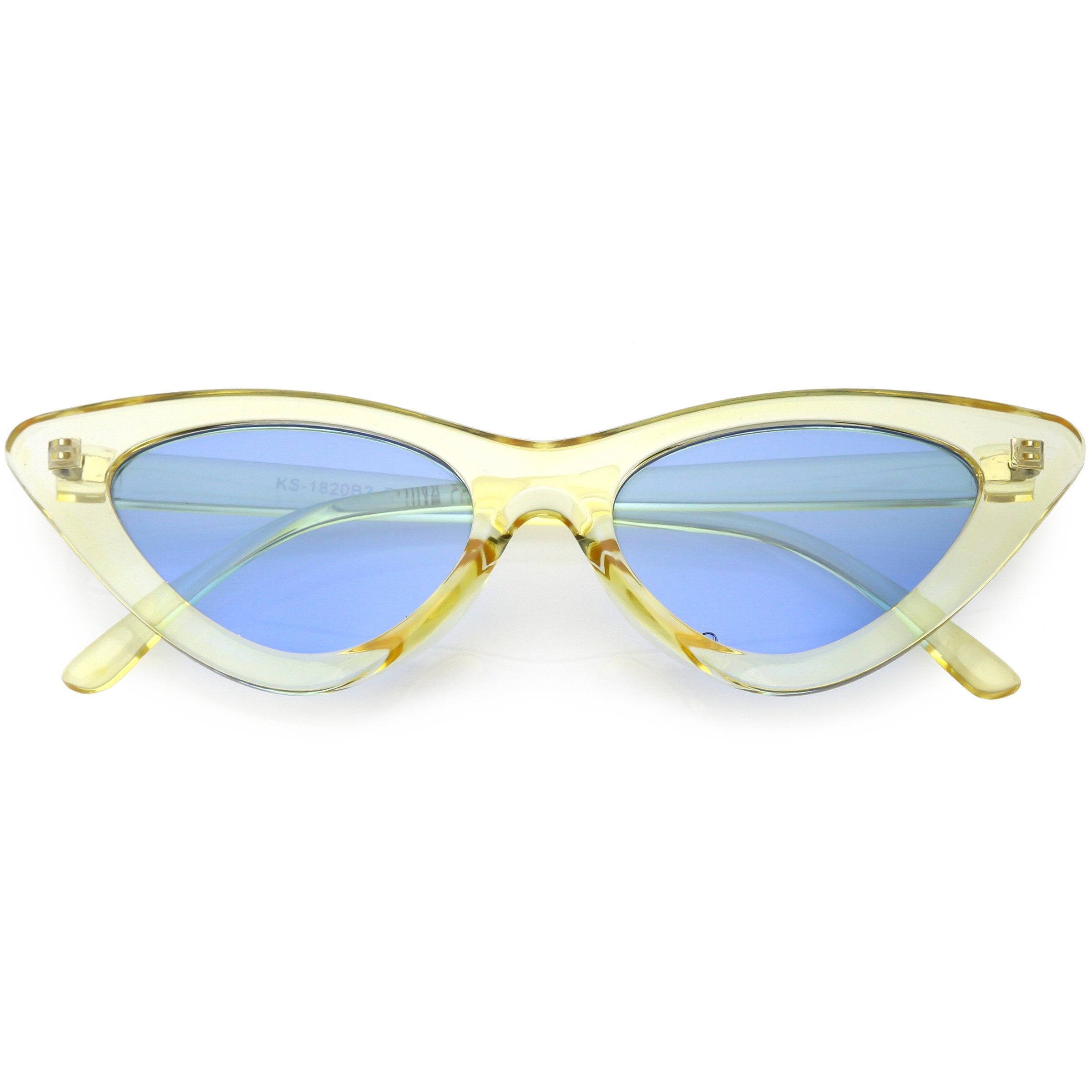 Runway Trend Exaggerated 90s Plastic Wrap Sport Plastic Sunglasses