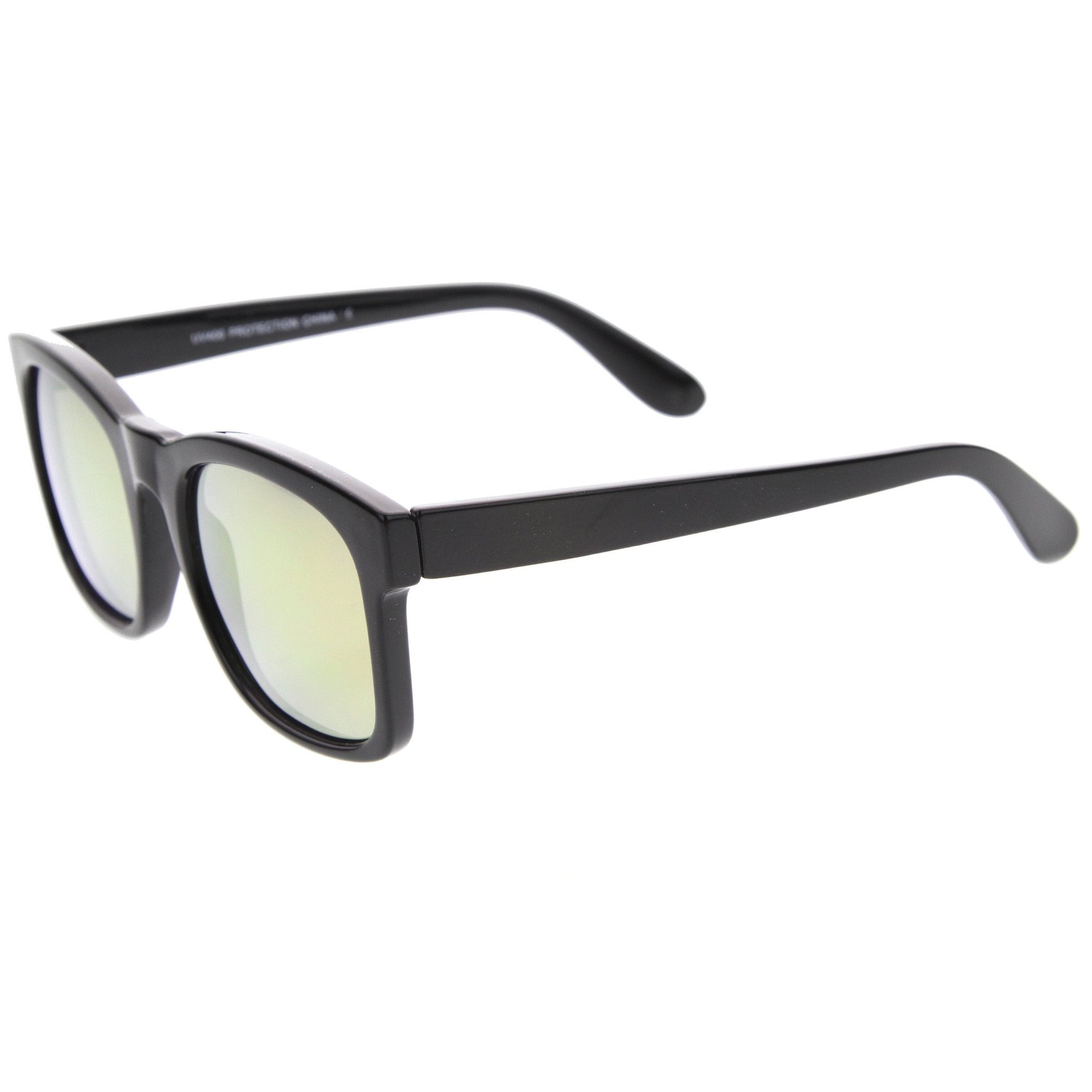 Oversize Modern Bold Horned Rim Revo Lens Sunglasses - zeroUV
