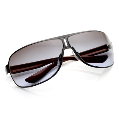 Gafas de sol de aviador cuadradas para hombre europeas premium 8748