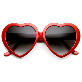 Cute Girls Children's Sweetheart Shape Sunglasses 8182 - Red
