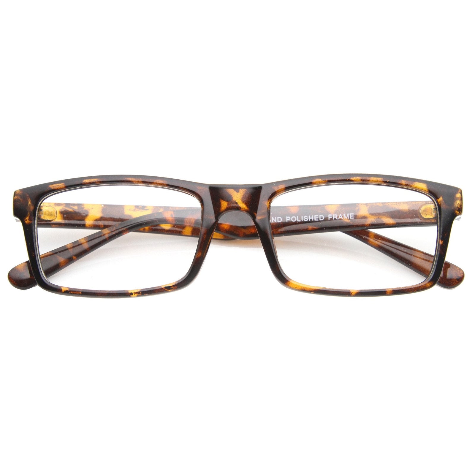 Dapper Rectangle RX Optical Clear Lens Glasses 9882