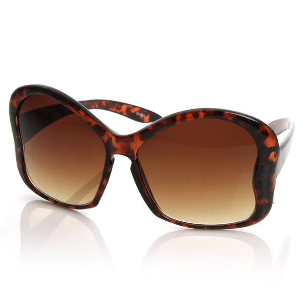 Womens Fashion Designer Oversize Butterfly Sunglasses - zeroUV