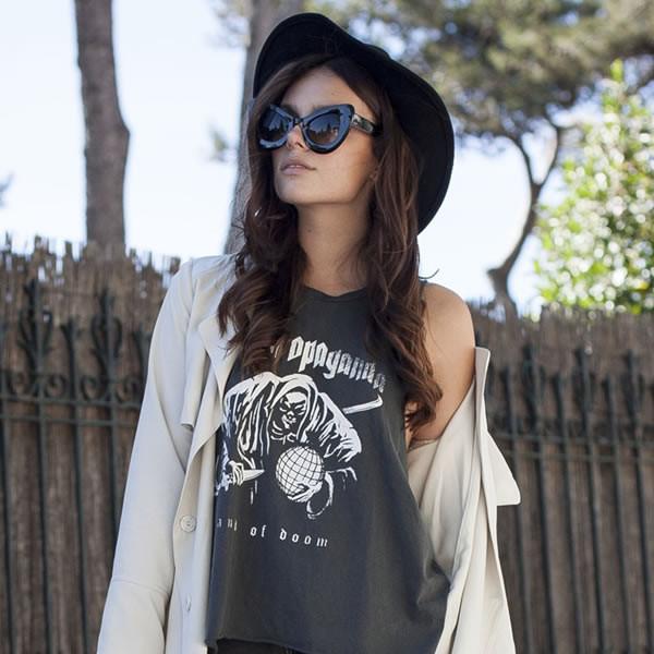 zeroUV Women's Indie Fashion Cat Eye Sunglasses