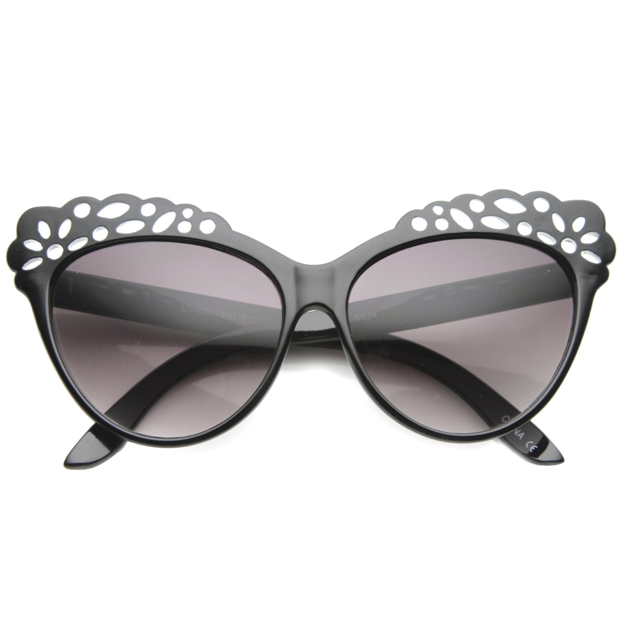 zeroUV Women's Indie Fashion Cat Eye Sunglasses