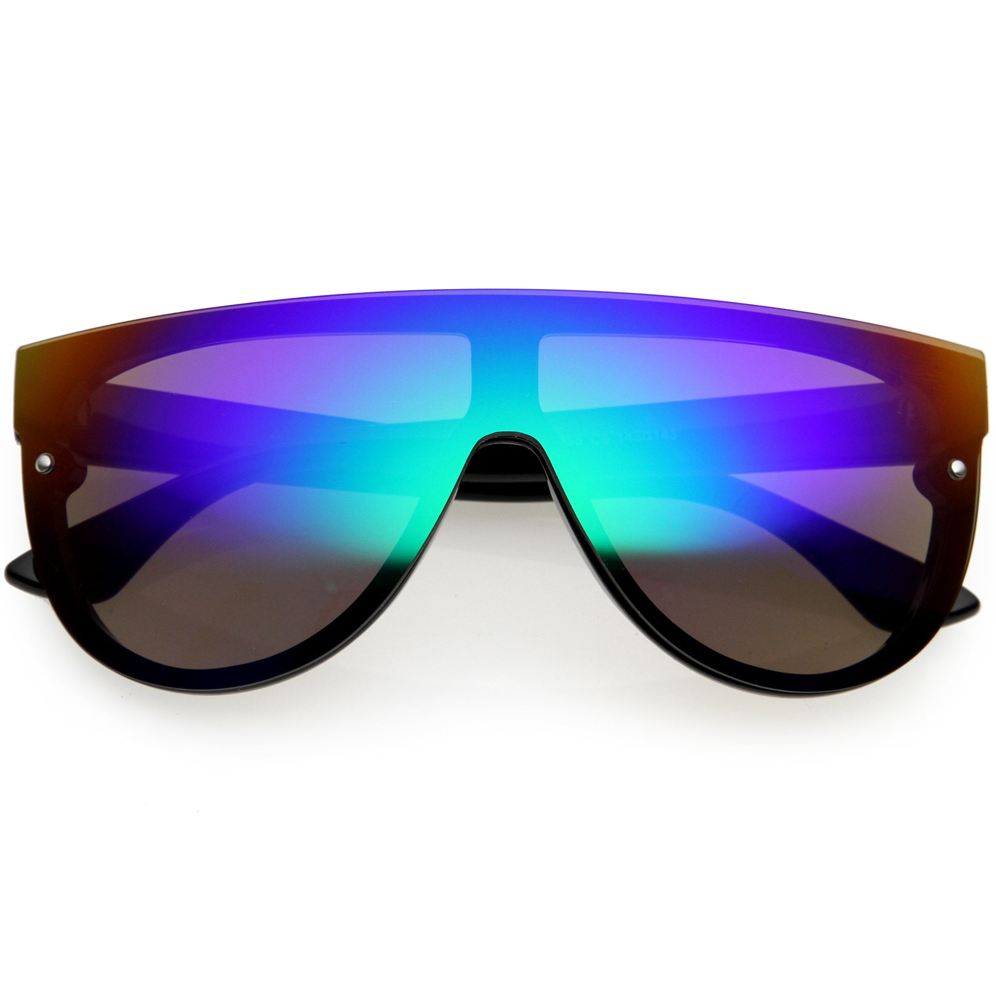 Mens Retro Super Flat Top Aviator Square Sunglasses - zeroUV