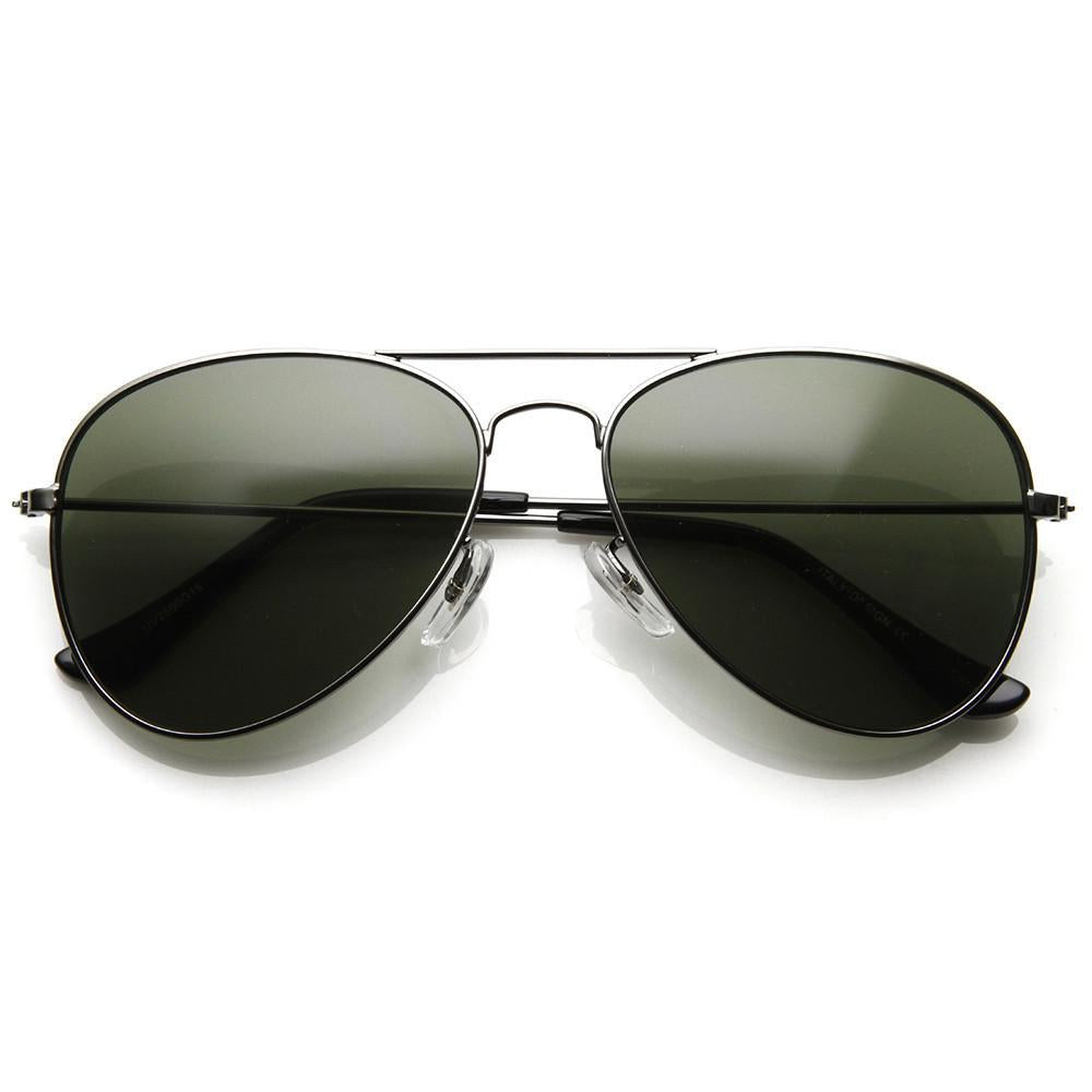 Hollywood 1041 - Gafas de sol de aviador militar de metal para mujer