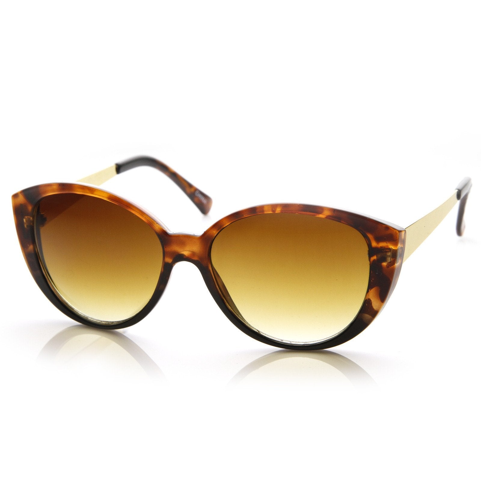 Women's Small Retro Pointed Cat Eye Sunglasses Promo Box - zeroUV