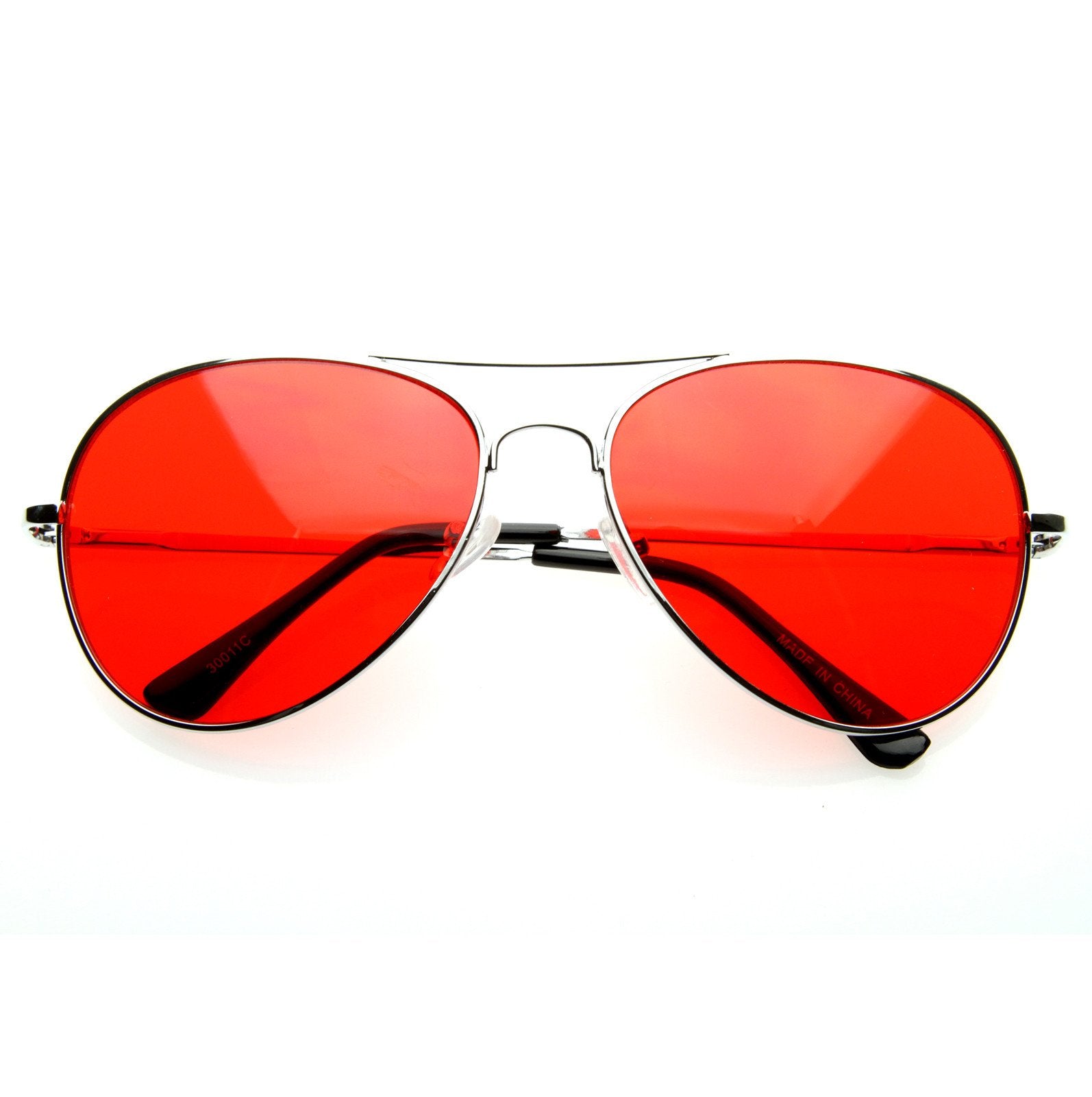 zeroUV Retro Metal Aviator Sunglasses