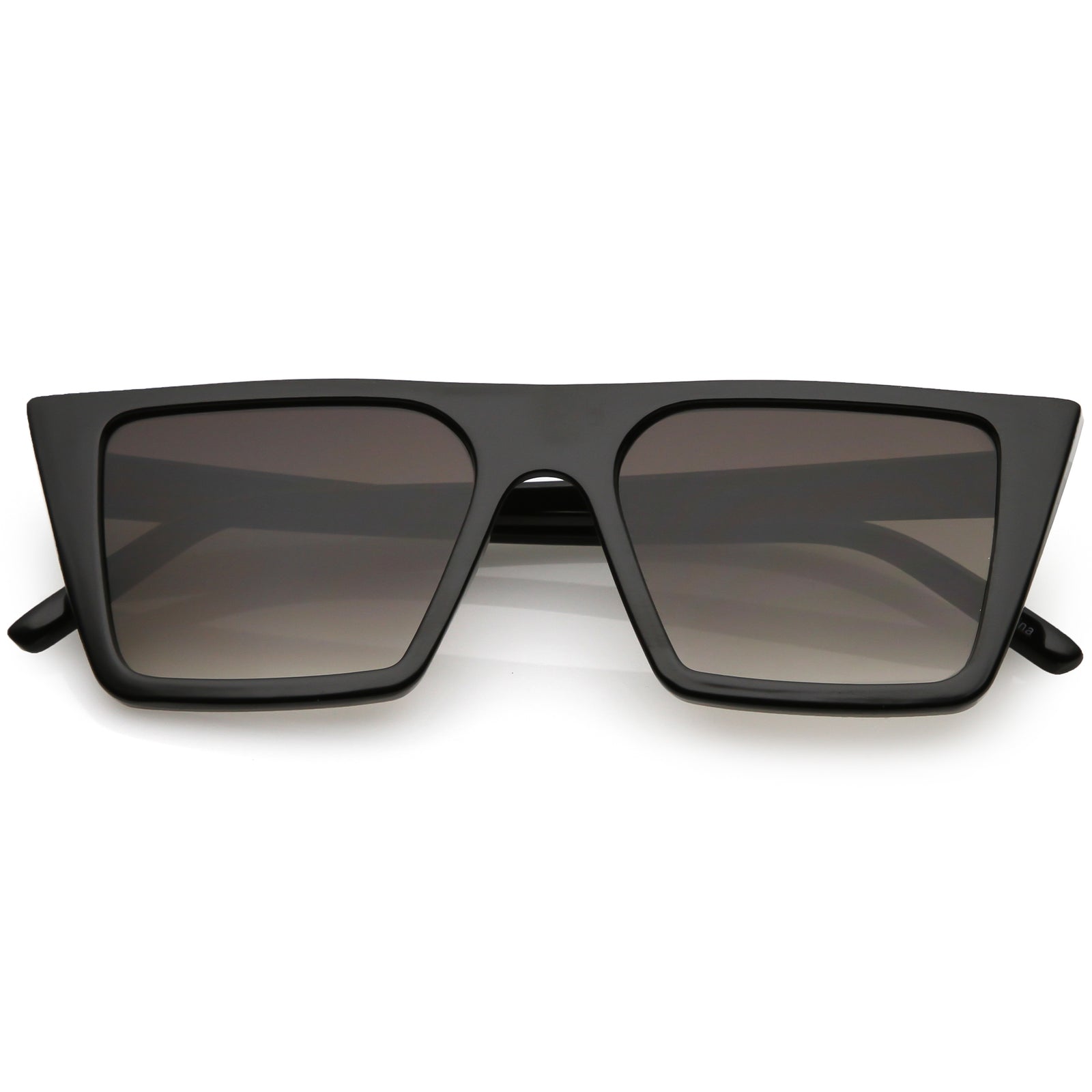 Retro Flat Top Neutral Colored Square Sunglasses C619