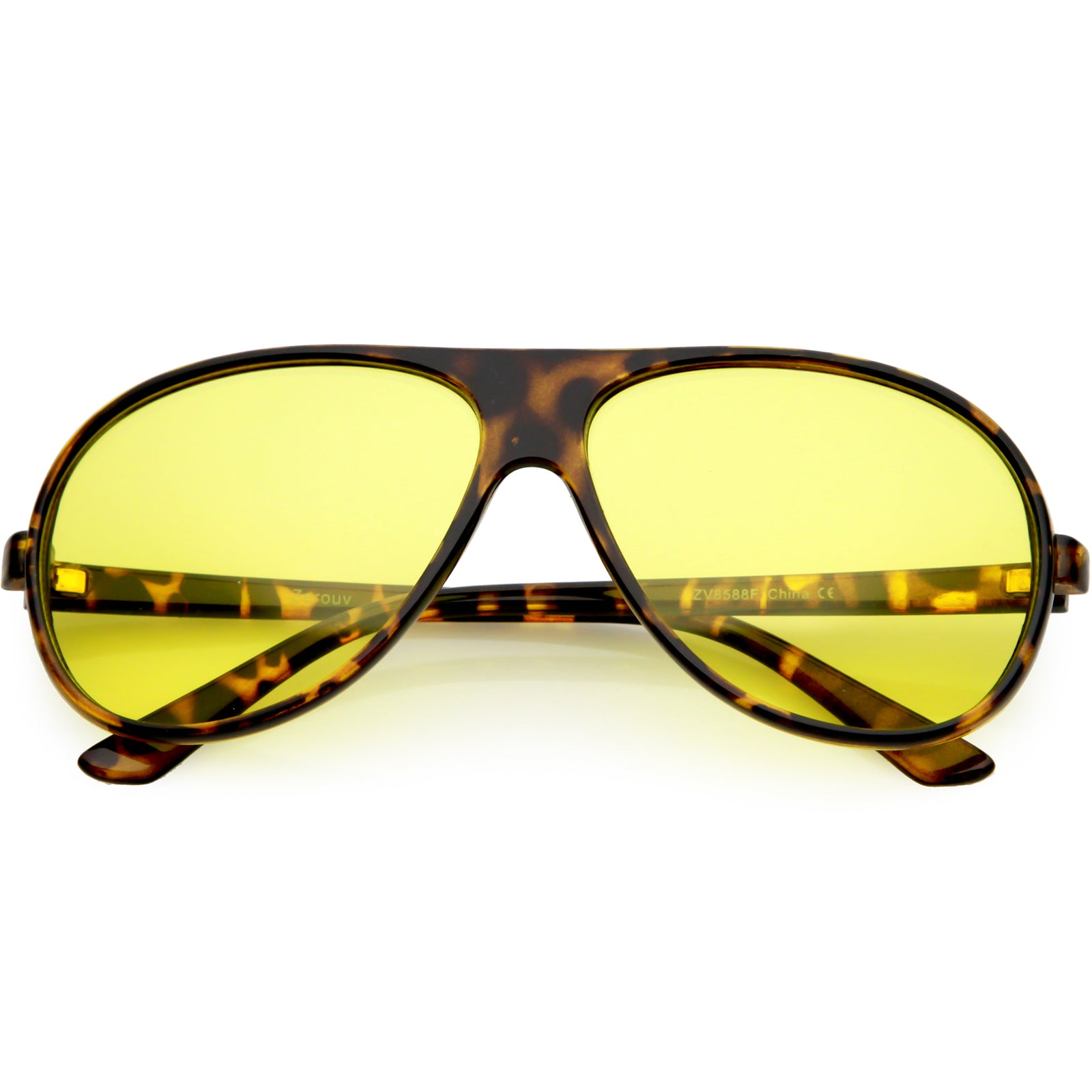 Frosted Retro Flat Top Candy Color Mirrored Lens Sunglasses 8610