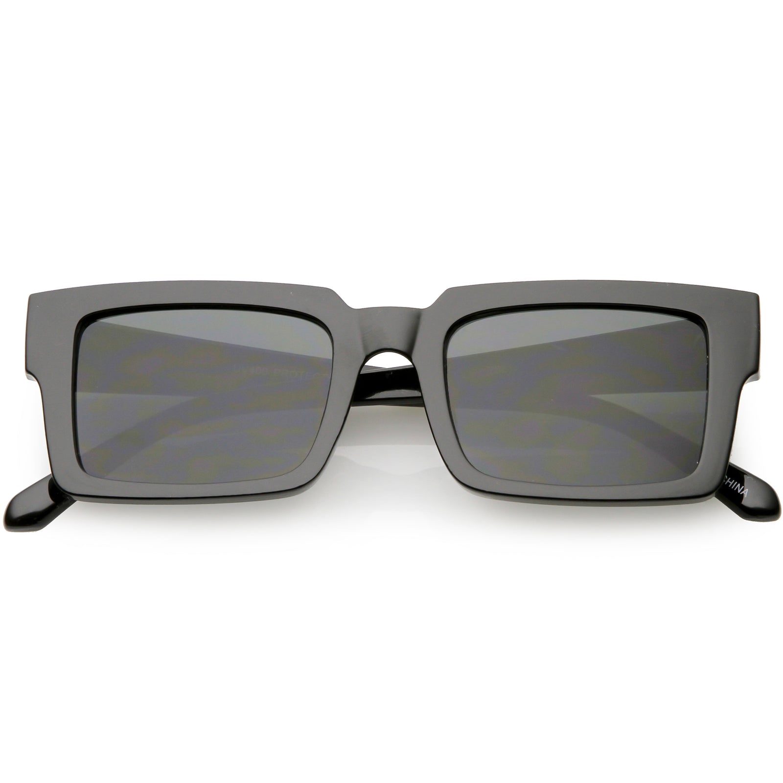 Retro Modern Square Flat Lens Flat Top Sunglasses C732