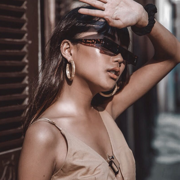 Luxury Square Flat Top Retro Celebrity Inspired Fashion Sunglasses P2136 -  Black-smoke Lens - CX11JQQFKER
