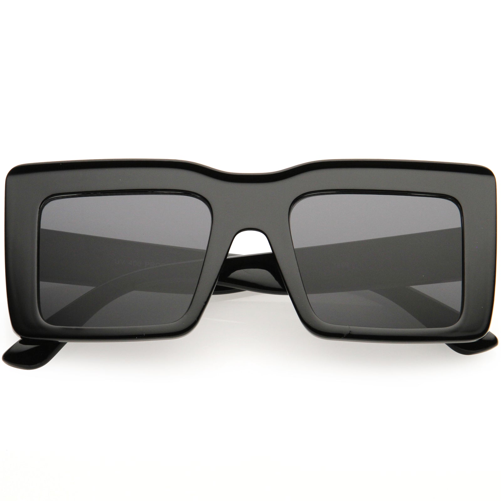 Gafas de sol cuadradas de color neutro con montura gruesa de alta moda D102