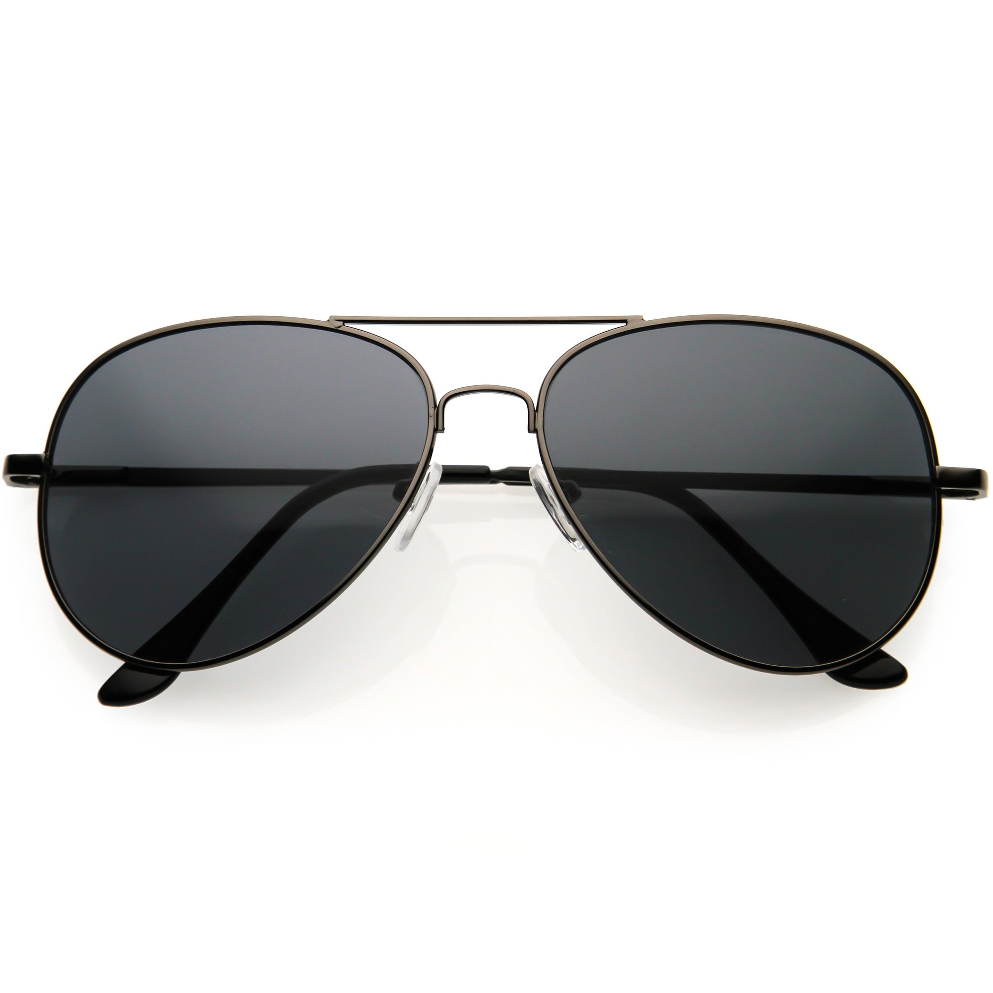 Classic Everyday Medium Sized Metal Aviator Sunglasses D118 - zeroUV