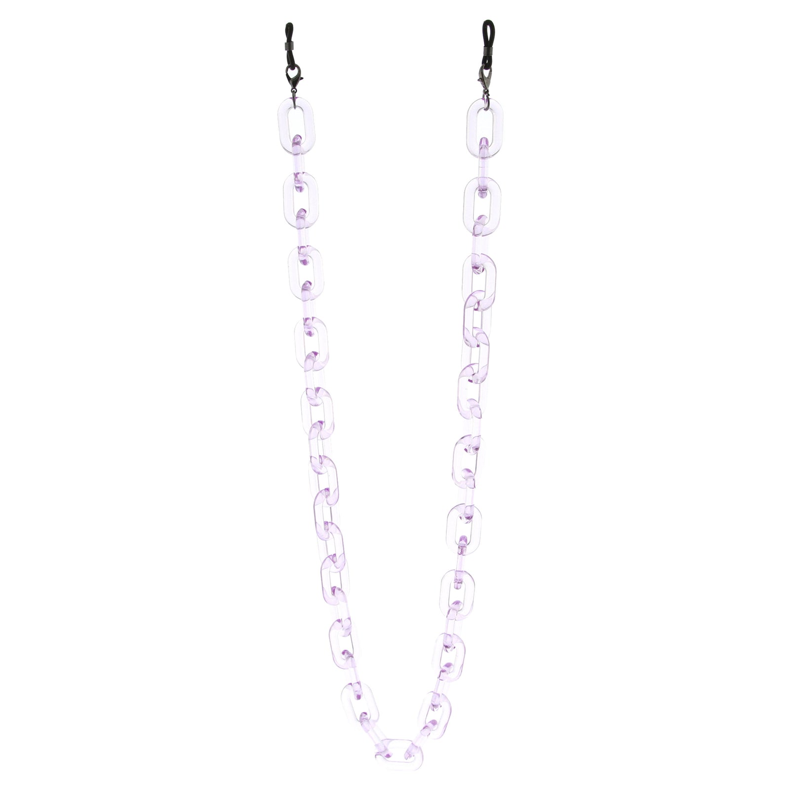 Cadena para gafas y mascarilla de plástico translúcido Color Pop de 30"