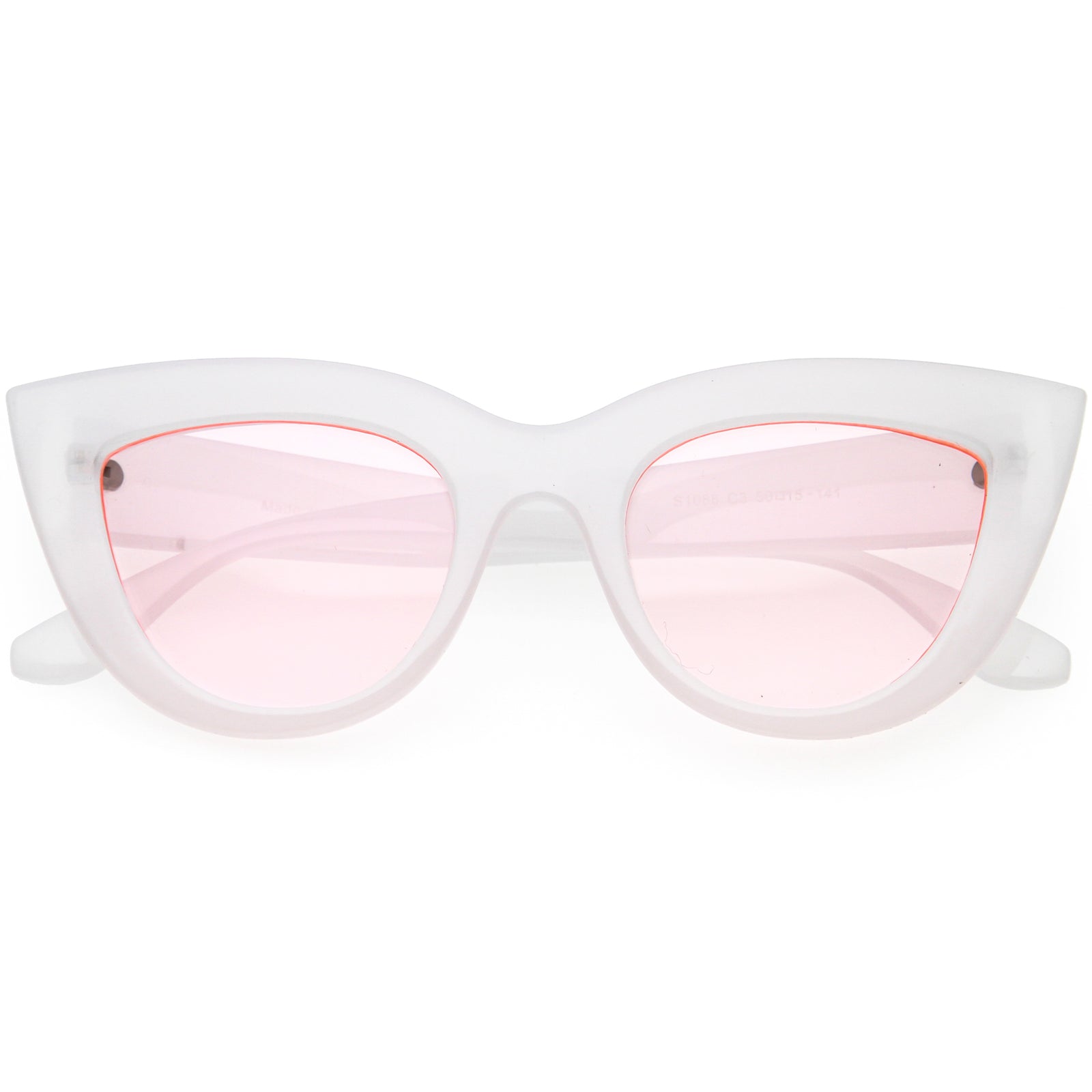 Classy Oversize Vintage-Inspired Round Cat Eye Sunglasses D217