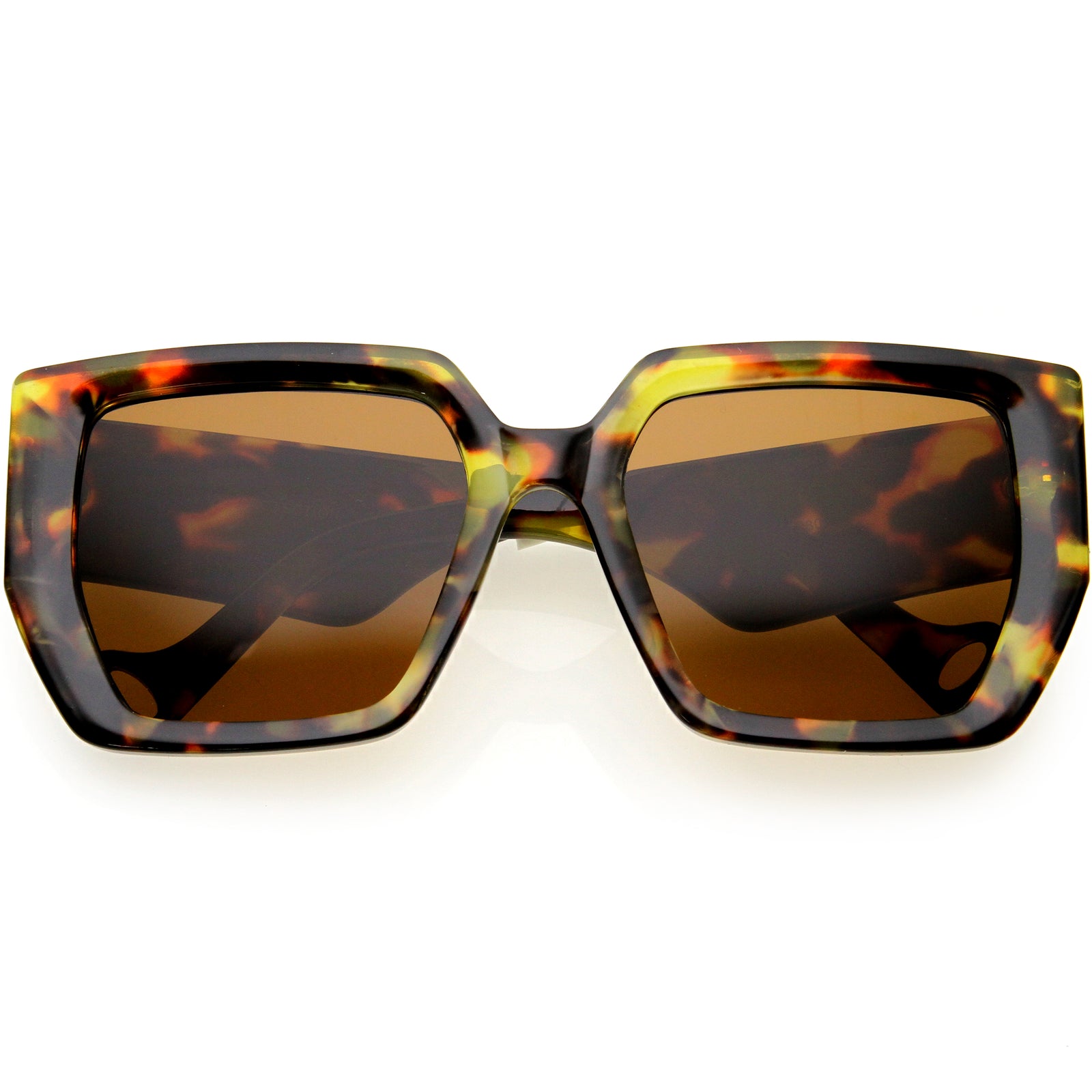 Oversized High Fashion Thick Rimmed Square Sunglasses D235