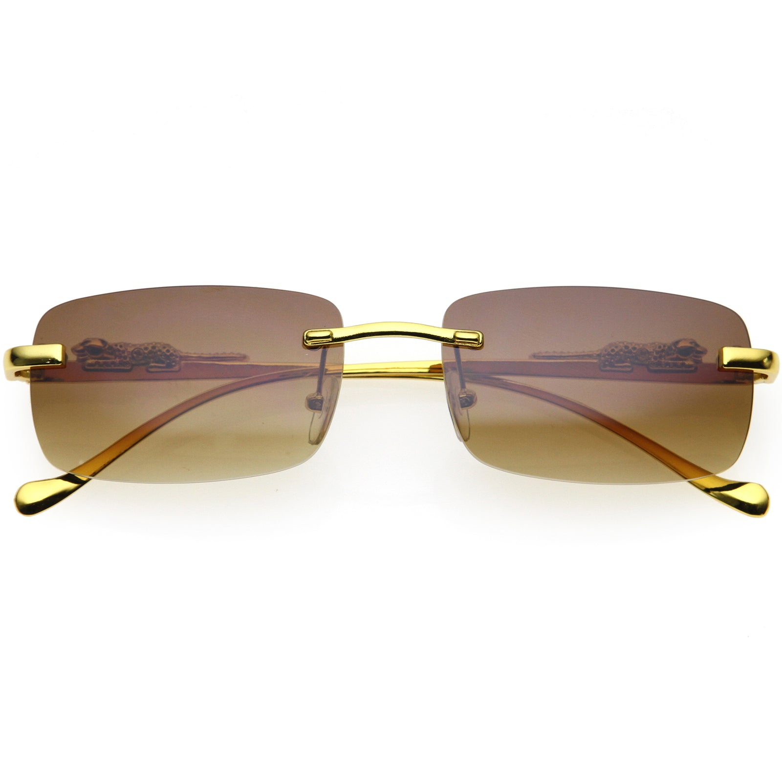 zeroUV Luxe 90s Inspired Full Rimless Sunglasses