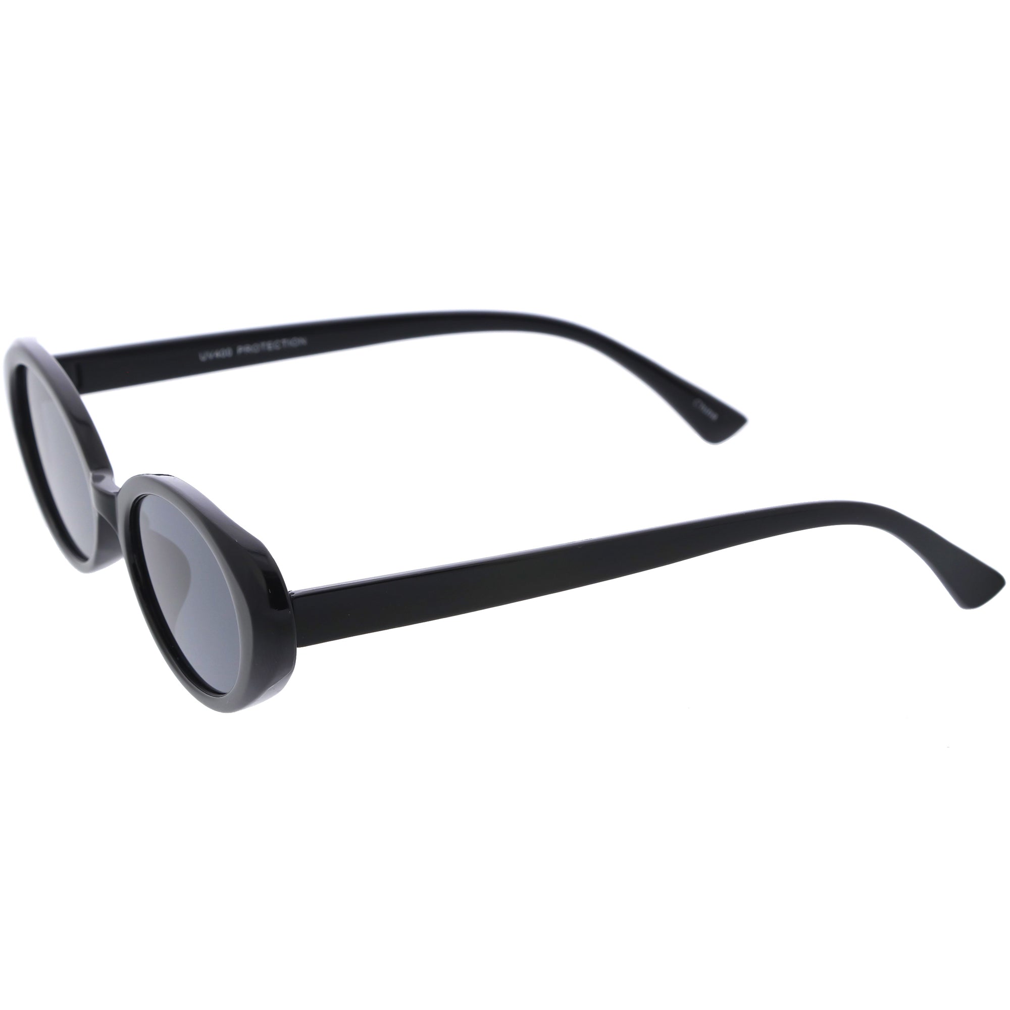 Vintage Oval Black Plastic Sunglasses,Temu